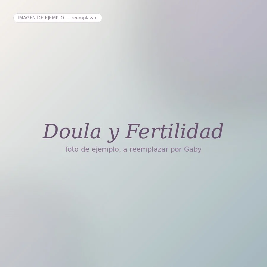 Doula y acompañamiento en fertilidad online, imagen de ejemplo a reemplazar
