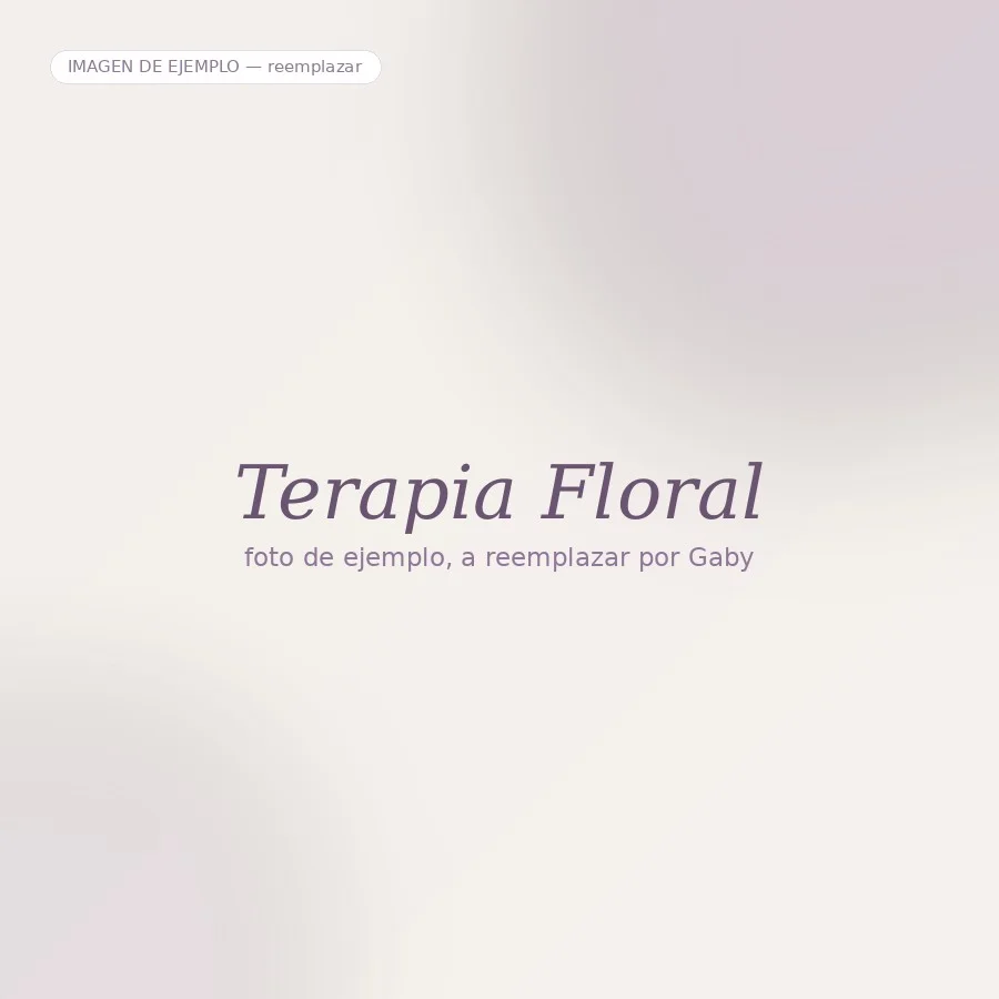 Terapia floral online, imagen de ejemplo a reemplazar